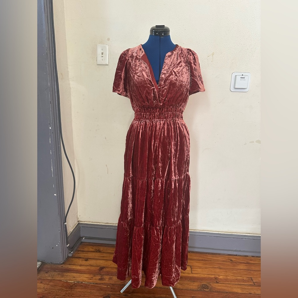 Women’s Anthropologie Summerset Maxi Dress In Auburn